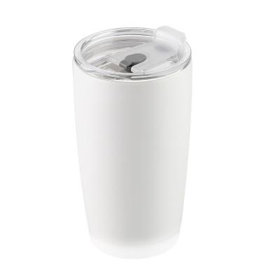 China Sustainable New Bone China Travel Mug Tumblers Double Wall Mug With Lid for sale