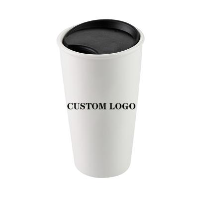 China Durable Travel Cup Double Wall Mug Coffee Togo Ceramic Travel Mug With Lid for sale