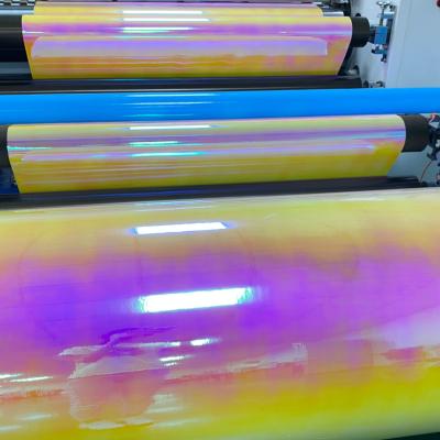 China Hot Selling Good Quality Adhesive Holographic Vinyl Sticker Vinyl Paper Custom Car Wrapping Holographic Opal Vinyl for sale