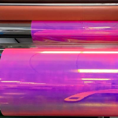 China Hot Selling Good Quality Adhesive Vinyl Foil Holographic Vinyl Decoration Custom Car Wrapping Holographic Opal Vinyl for sale