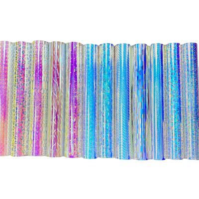 China Cut and Decorate Pattern Holographic Opal Vinyl Rainbow Pattern Vinyl for sale