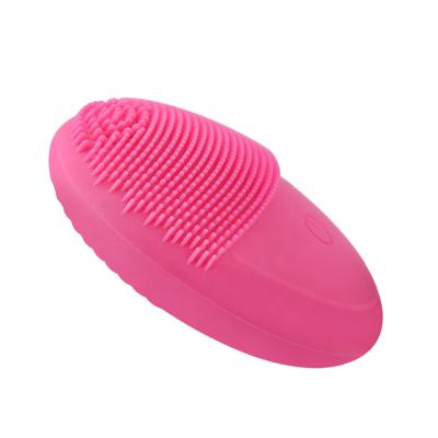 China DEEP CLEANING Waterproof USB Charging Electric Sonic Silicone Soft Face Cleaning Massager Ultrasonic Facial Brush for sale