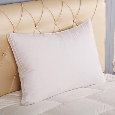 China Anti Dust Mite Natural Goose Down Feather White Pillow Inserts, Competitive 100% Cotton Canvas Cover Bed Pillows for sale