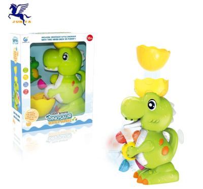 China Bath Toy Baby Cartoon Bathroom Plastic Animal Water Spray Playing Dinosaur Bath Toys for sale