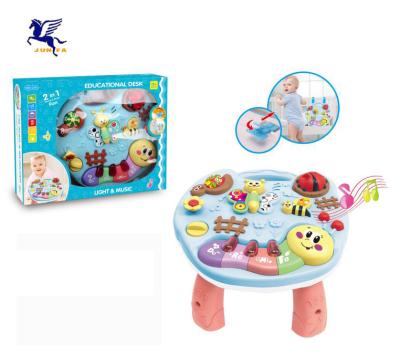 China Wholesale Plastic Children Educational Musical Toy Desk Baby Educational Toy Kids Learning Table Toys for sale