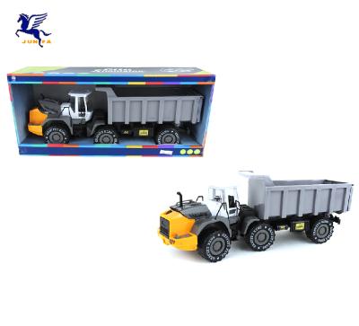 China Selling Toy Cheap Plastic Friction Truck Toy Cars Construction Truck For Friction for sale