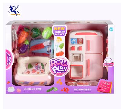 China Multifunctional Refrigerator Basin Set 42pcs Children's Kitchen Toy Simulated Electric Dishwasher Pretend Play Sink Dish Wash Set WK-16903 for sale