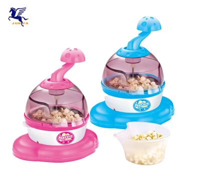 China DIY Popcorn Maker Kids Kitchen Toy Girl Cake Birthday Miniature Food Holder Set Pretend Play Plastic Educational Toys For Childre WK-16764 for sale