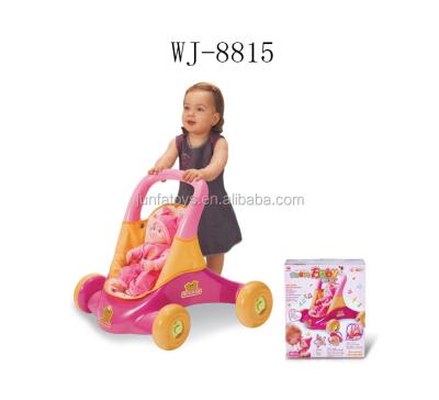 China Baby Walker Plastic Fantastic Learning Walking Car With Doll Baby - Doll Trolley For Kids for sale