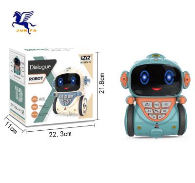 China Hot Sale Amazon AI Robot Intelligent Musical Robot Electronic Dialog Robot Children Early Learning Toy WB-02270 for sale