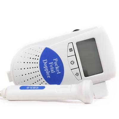 China New Plastic Waterproof Medical Ultrasonic High-Fidelity Sound Fetal Doppler for sale