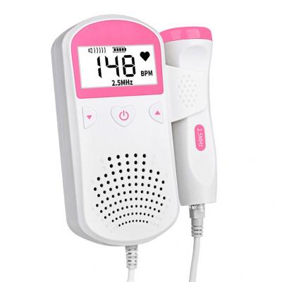 China 2021 Best Selling Household Plastic Fetal Doppler Cheap Price Household Doppler Ultrasound Baby Fetal Heart Monitor for sale