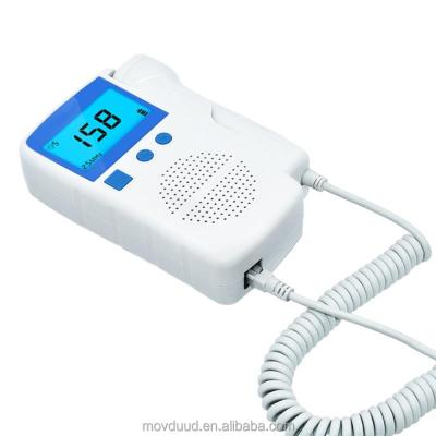 China 3.0MHZ Ultrasound Doppler Baby Monitor Plastic Fetal Heart Sound Detector Pregnant Portable Fetal Baby Health Monitor for sale