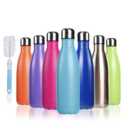 China 500ml Double Wall Stainless Steel Water Bottle Thermos Flask Viable Insulated Vacuum Flask for sale