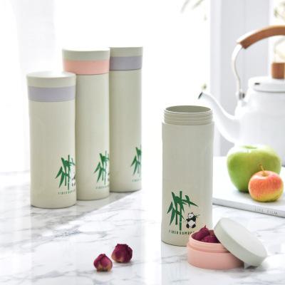 China Sustainable BPA Free And Durable Bamboo Water Bottle Biodegradable And Leak Proof Glass Water Bottles Bamboo for sale