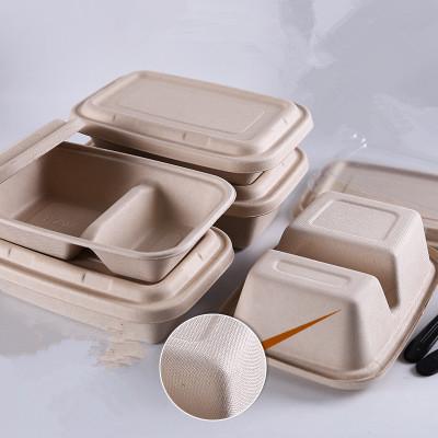 China 100% Bio Microwavable Wheat Fiber Safe Compostable Leakproof Eco Friendly Microwavable Disposable Food Container Bowls for sale