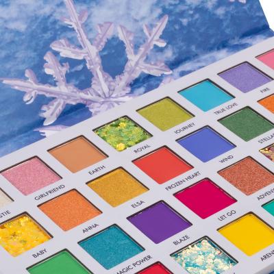 China LOW MOQ 32color High Quality ODM Eyeshadow Palette Eye Shadow Wholesale Waterproof Glitter Cosmetic for sale