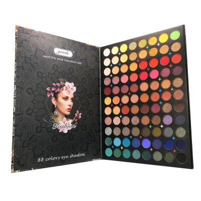 China Wholesale Professional 88 Colors Eyeshadow Palette Shimmer Private Label Eyeshadow Waterproof Seller for sale