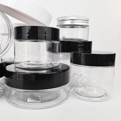 China Black Eye Lids Cream Cosmetic Jars Lids Plastic Cosmetic Jars Custom for sale