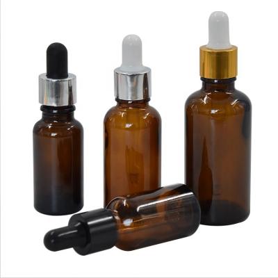 China Personal Care 30ml Glass Dropper Bottle Essential Oil Bottle Free Sample Amber for sale