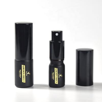 China Matte Black 10ml Perfume Glass Bottle Cosmetic Spray Bottle for sale