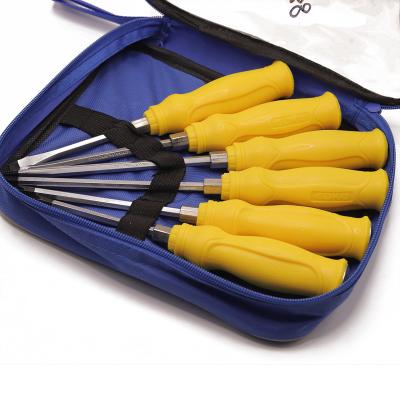 China GK-C001- 6pcs Mulit-purpose Screwdriver Set Canvas Packing for sale