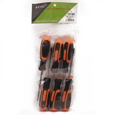 China GK-C007 6pcs Deluxe Screwdriver Set with Orange/Black Handle for sale