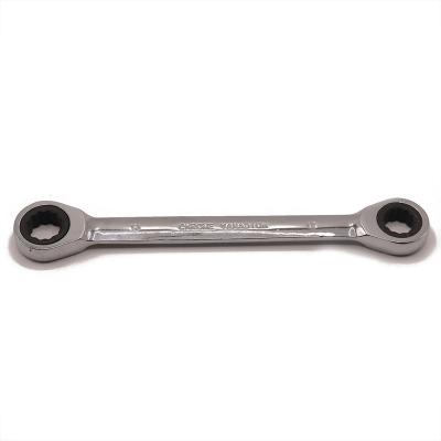 China GK-B008 CRV Adjustable Double Ring Ratchet Wrench for sale