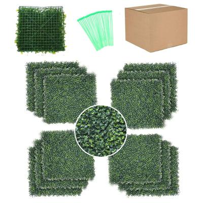 China Artificial Fence Mat For Garden Hedge Hot Selling Country Boxwood Hedge Panel Plastic Boxwood Hedge Decoration for sale