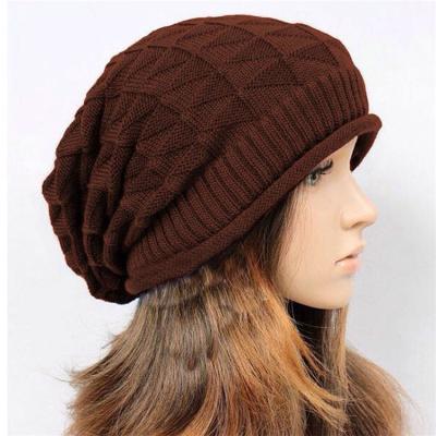 China New Product COMMON Hat Knit Woman Ladies Hat Knitted Women Skullies Beanie Winter Hat Winter Knitting Hats for sale