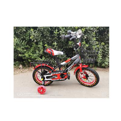 China Cheap Price Steel Front Fork Suspension Auxiliary Wheels Steel Cheap Price Double V Brake Small Bicycle For Kids for sale