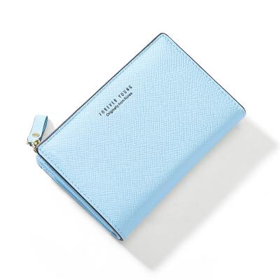 China From Weichen new arrival fashion stylish women's leather waterproof short wallet youth forever for sale for sale