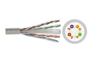 China Outdoor Indoor PVC / LDPE CAT5E Lan Cable Solid 24awg 4P 0.50mm Copper for sale