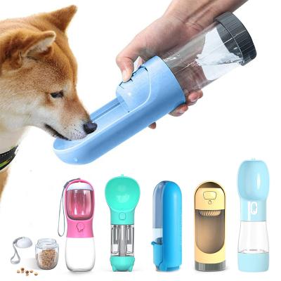 China Viable Latest Environmental Friendly Material 300ml Or 500ml Feeding Portable Pet Cat And Dog Water Bottle for sale