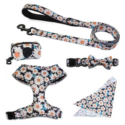 China Fashion Personalized Hot Sale Customized Pattern Strap Collar Dog Waterproof High Quality Set for sale