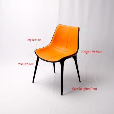 China Velvet / Fabric Leather Microfiber Reinforce Fiberglass Body Dining Chair With Metal Legs for sale