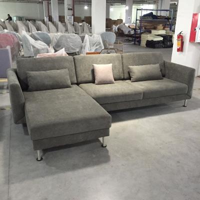 China Modern Fabric Upholstered Modular L Shape Corner Sofa for sale