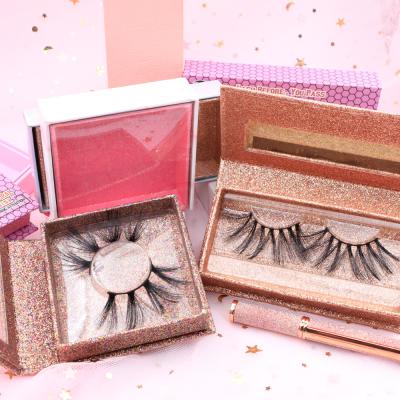 China Bulk Customized False Lashes Premium Bulk Hand Made Silk Lashes Box Factory Price Durable Private Label for sale