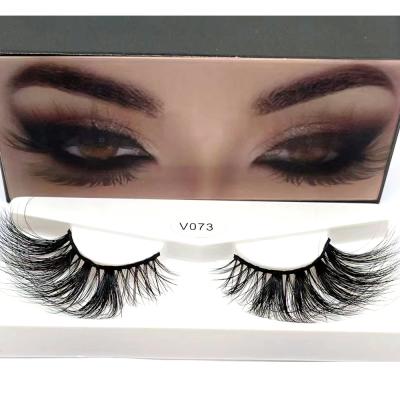 China NEW 15~25mm Natural Soft 5D Make Up Siberian Mink Fox Eye Lashes Reusable Criss Cross Fluffy Lashes Natural And Dense Eyelash for sale