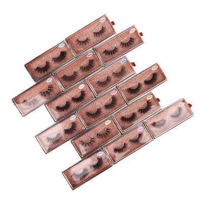 China Natural newcomer long tapered mink lashes 3d mink eyelashes seller wholesale volume for sale