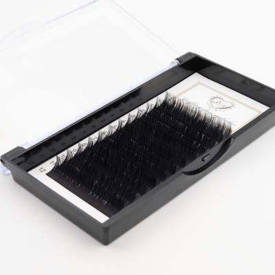 China Professional Silk Eyelash Extension Korea Lash Extension Vendor Premade Individual Long Natural Private Label for sale