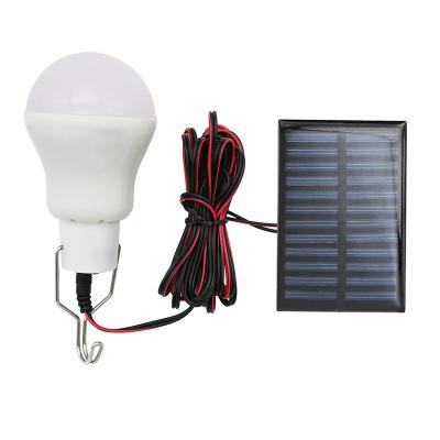 China Portable Energy Saving Solar Lamp Solar Panel Light Led Emergency Charged Solar Powered Light Panel Powered Bulb For Outdoor Garden Camping Tent Fishing for sale