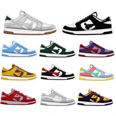 China The trend of youth 2024 Custom Panda Sb Basketball Shoes Sneakers High Low Women's Mujer Zapatillas Skate Design Men's Casual Sport Shoes Low Sneak for sale