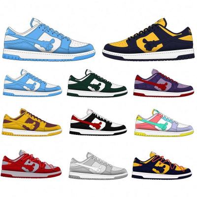 China Rubber Customize Panda Sb Basketball Shoes Custom Logo Cut Casual Leather Low High Sneaker Sport Shoe Men Blank Skateboard Manufacturer for sale