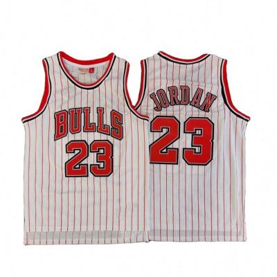 China Wholesale Embroidered Retro mesh basketball jerseys Chicago #23 jerseys summer hot selling men's jerseys S-3XL for sale