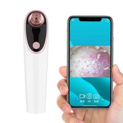 China Electric Portable Smart Tool Kit Acne Pores Cleanser Blackhead Suction Microdermabrasion Derma Face Massager Acne Treatment Remove Vacuum Camera for sale