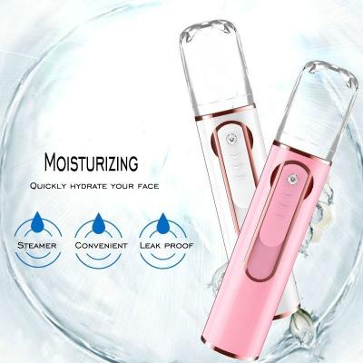 China Portable Mini Handheld Cool Water Filler Moisturizer Spray Humidifier Nano USB Facial Jet Mini Humidifier for sale