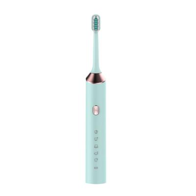 China Battery Powered Home Use Waterproof Led Light Teeth Whitening Sonic Electric Toothbrush for sale