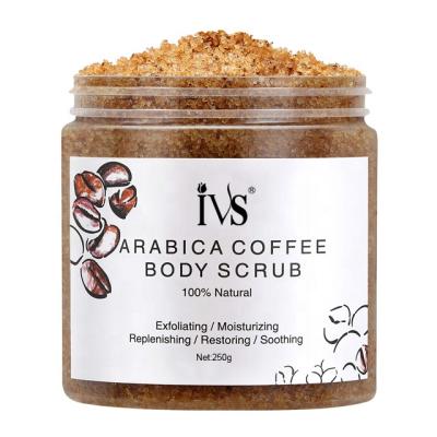 China Natural Organic Exfoliator OEM Private Label Body Care Restoring Exfoliating Coffee Body Scrub for sale