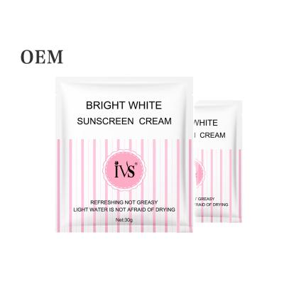 China Sunscreen Sunscreen OEM Face Skin Whitening Collagen Sunscreen Bulk In Sachet for sale